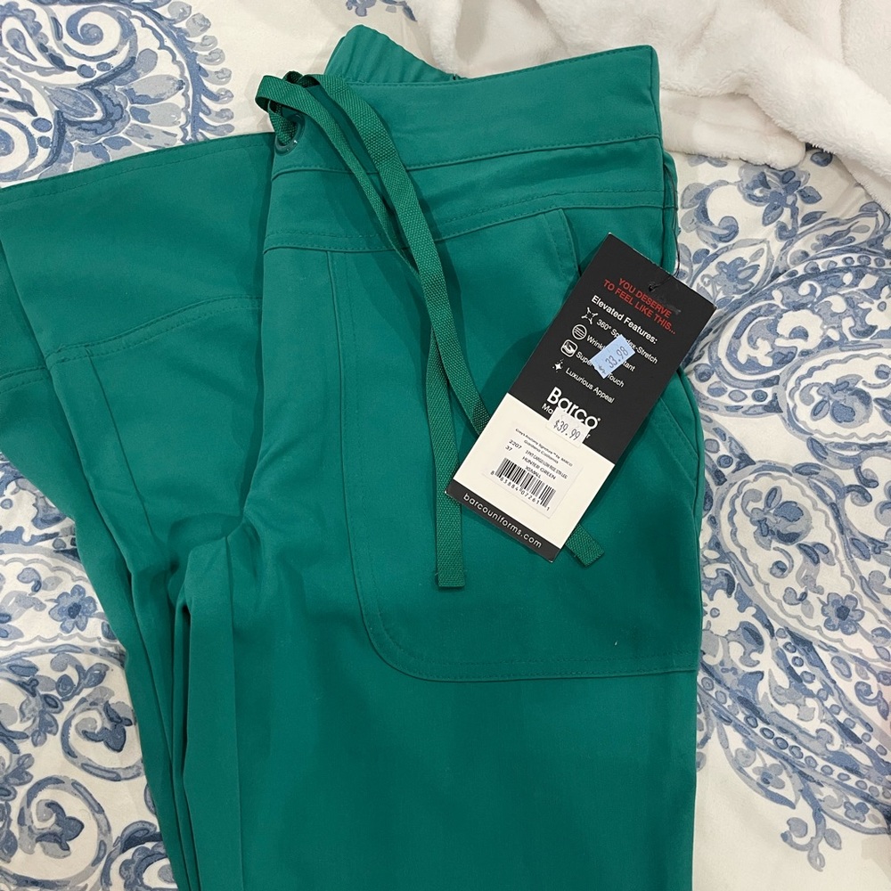 Hunter green scrub pants